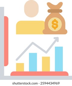 Investor Icon Element For Design