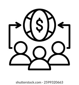 Investor Icon Element for Design