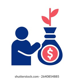 Investor Icon Element For Design
