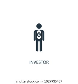 Investor icon. Simple element illustration. Investor symbol design from Entrepreneurship collection. Can be used for web and mobile.