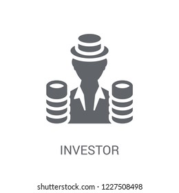 Investor icon. Trendy Investor logo concept on white background from Cryptocurrency economy and finance collection. Suitable for use on web apps, mobile apps and print media.