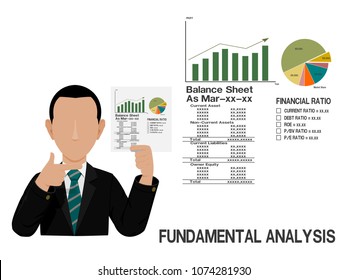 An Investor Is Presenting About Fundamental Analysis Of Stock
