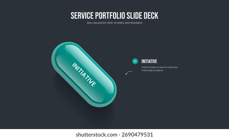 Investor Profile Frame Template Vector Illustration. Product Innovation One Step Diagram Slideshow Layout. Service Analysis 1 Option Infographic Slide Design.