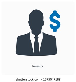 Investor Or Shareholder Icon Concept