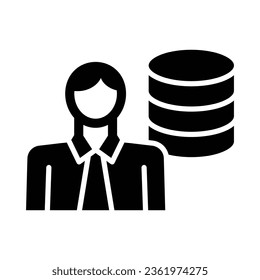 Investor Vector Glyph Icon For Personal And Commercial Use.
