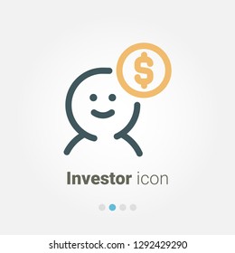 Investor vector icon
