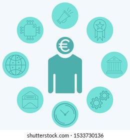 Investor vector icon sign symbol