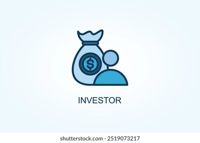 Investor vector or logo sign symbol illustration