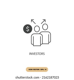 Investors Icons Symbol Vector Elements Infographic Stock Vector ...