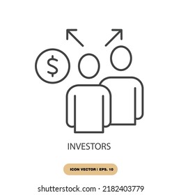 investors icons  symbol vector elements for infographic web