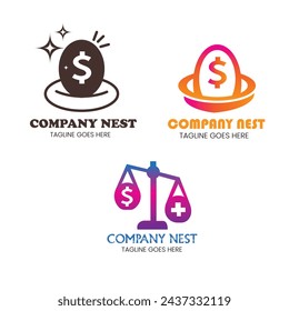 investor's nest logo design template