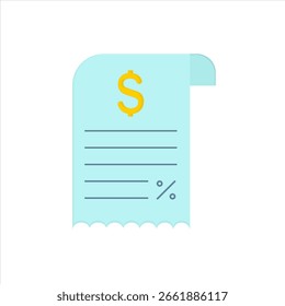 ícone da fatura. ícone relacionado a elementos de design. adequado para site, aplicativo, interfaces do usuário, elemento, imprimível etc. estilo de ícone plano. design de vetor simples editável