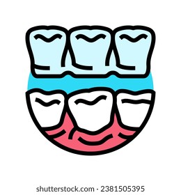 invisalign treatment color icon vector. invisalign treatment sign. isolated symbol illustration