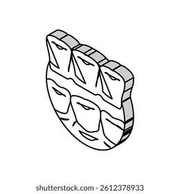 invisalign treatment isometric icon vector. invisalign treatment sign. isolated symbol illustration