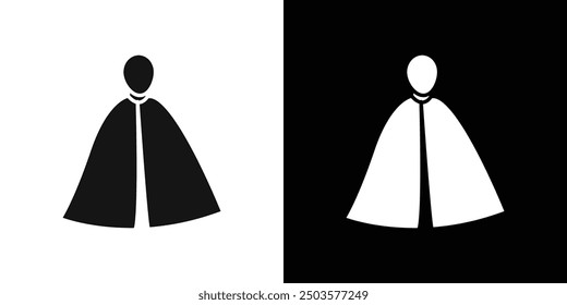 Invisibility Cloak icon line art vector