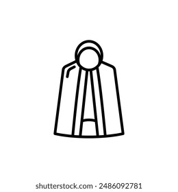 Invisibility Cloak icon logo sign vector outline