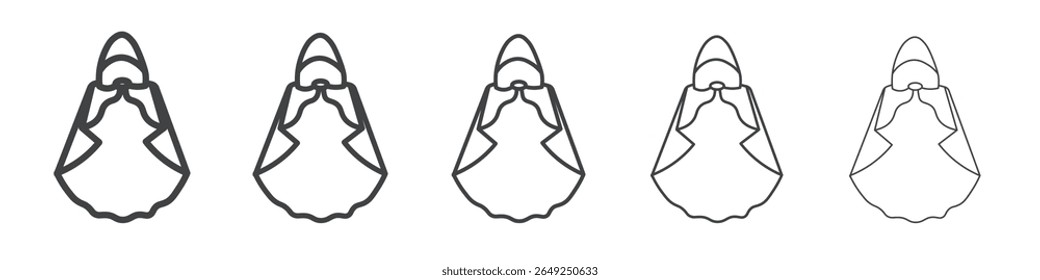 ícone de encobrimento de invisibilidade símbolo de coleção de ilustração simples