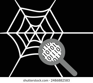 El Web profundo invisible se asemeja a la ilustración de Web de araña