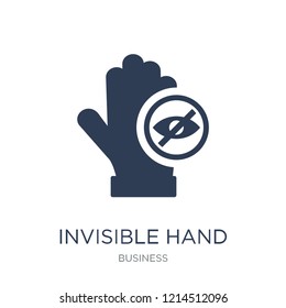 Invisible hand icon. Trendy flat vector Invisible hand icon on white background from Business collection, vector illustration can be use for web and mobile, eps10