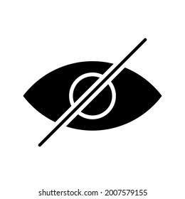 invisible icon symbol vector on white background
