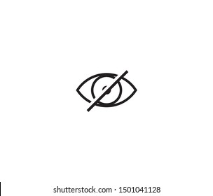 invisible icon vector design element logo template