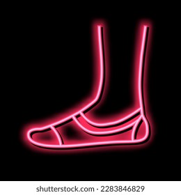 invisible sock neon light sign vector. invisible sock illustration