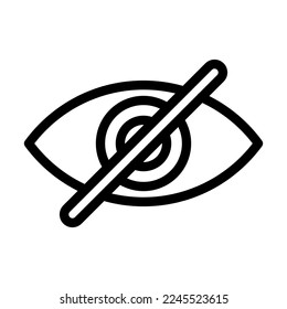 Invisible Vector Line Icon Design