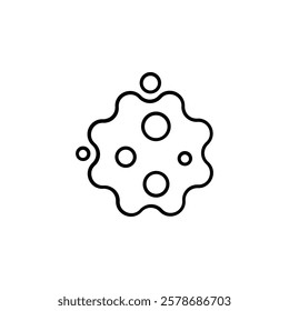 invisible viruses and bacteria icon