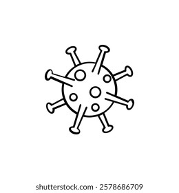 invisible viruses and bacteria icon