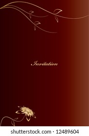 Invitation - abstract flower composition