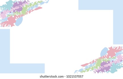 Invitation abstract frame, vector cmyk eps10.