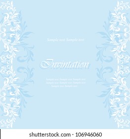 Invitation or announcement card. Vector illustration