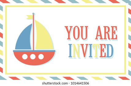 invitation for any holiday. Vector illustration