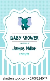 Invitation Baby Shower Illustration  Vector