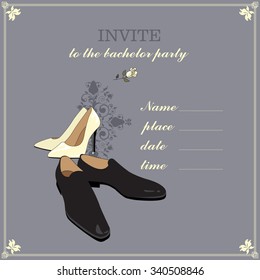 The invitation to the bachelor party.