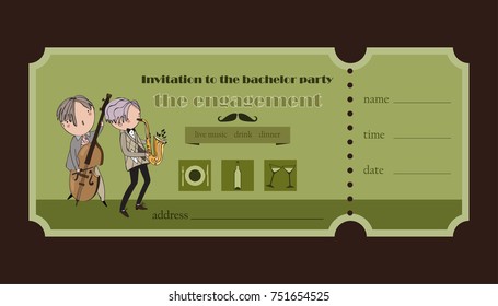Invitation to the bachelor party.