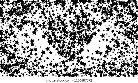  Invitation Background. Banner, Greeting Card, Christmas and New Year card,  Postcard, Packaging,Textile Print. Abstract Background with Many Random Falling Golden Stars Confetti .