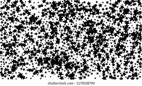  Invitation Background. Banner, Greeting Card, Christmas and New Year card,  Postcard, Packaging,Textile Print. Abstract Background with Many Random Falling Golden Stars Confetti .