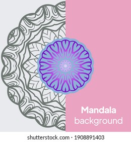 Invitation background With Beautiful ornament. Vector illustration