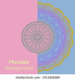 Invitation background With Beautiful ornament. Vector illustration