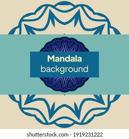 Invitation background With Beautiful ornament. Vector illustration
