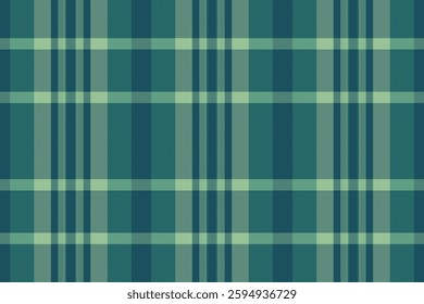 Invitation background check texture, backdrop plaid vector fabric. Illustration seamless pattern tartan textile in cyan and teal colors palette.