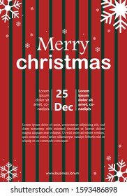 invitation background or christmas poster in red and green