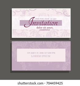 Invitation background with floral elements. Floral texture with chrysanthemums