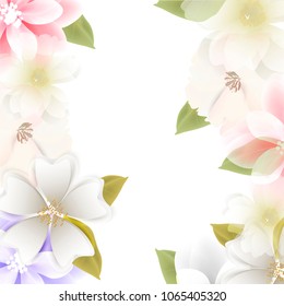 Invitation backgrounds flowers