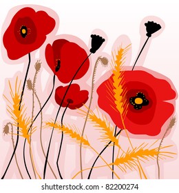 invitation backgrounds with poppies