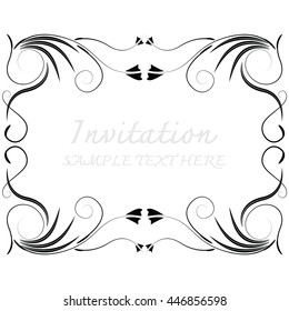 invitation with beautiful designs.