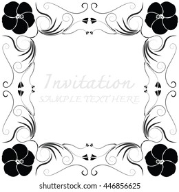 invitation with beautiful designs.