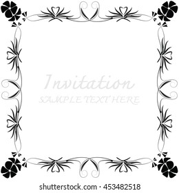 invitation with beautiful designs.