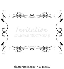 invitation with beautiful designs.